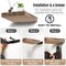 Sorbus 4 Pack 9" Floating Shelves, Wall Shelves for Bedroom, Kitchen, Living Room, Bathroom Shelves Over The Toilet